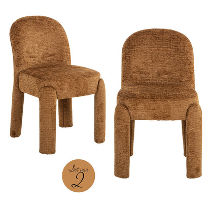Richmond Möbel | Esszimmerstuhl Brandi (Set von 2) | Cognac-fusion