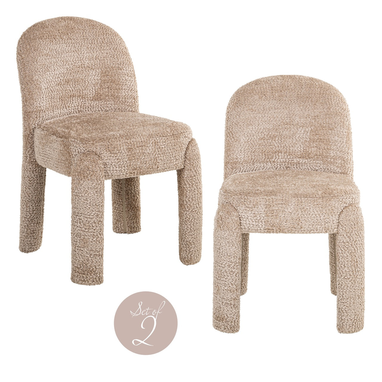 Richmond Möbel | Esszimmerstuhl Brandi (Set von 2) | Cognac-fusion