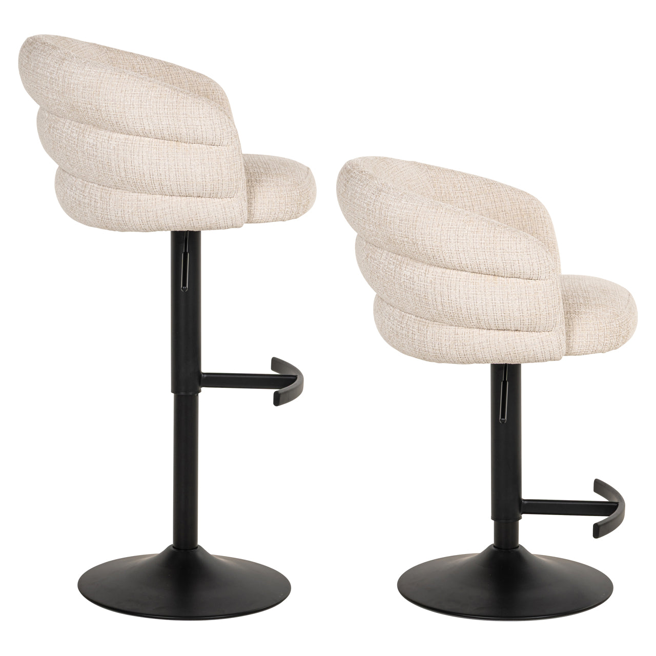 Richmond Möbel | Barhocker Nikki drehbar Feuerresistent | Niagara-beige