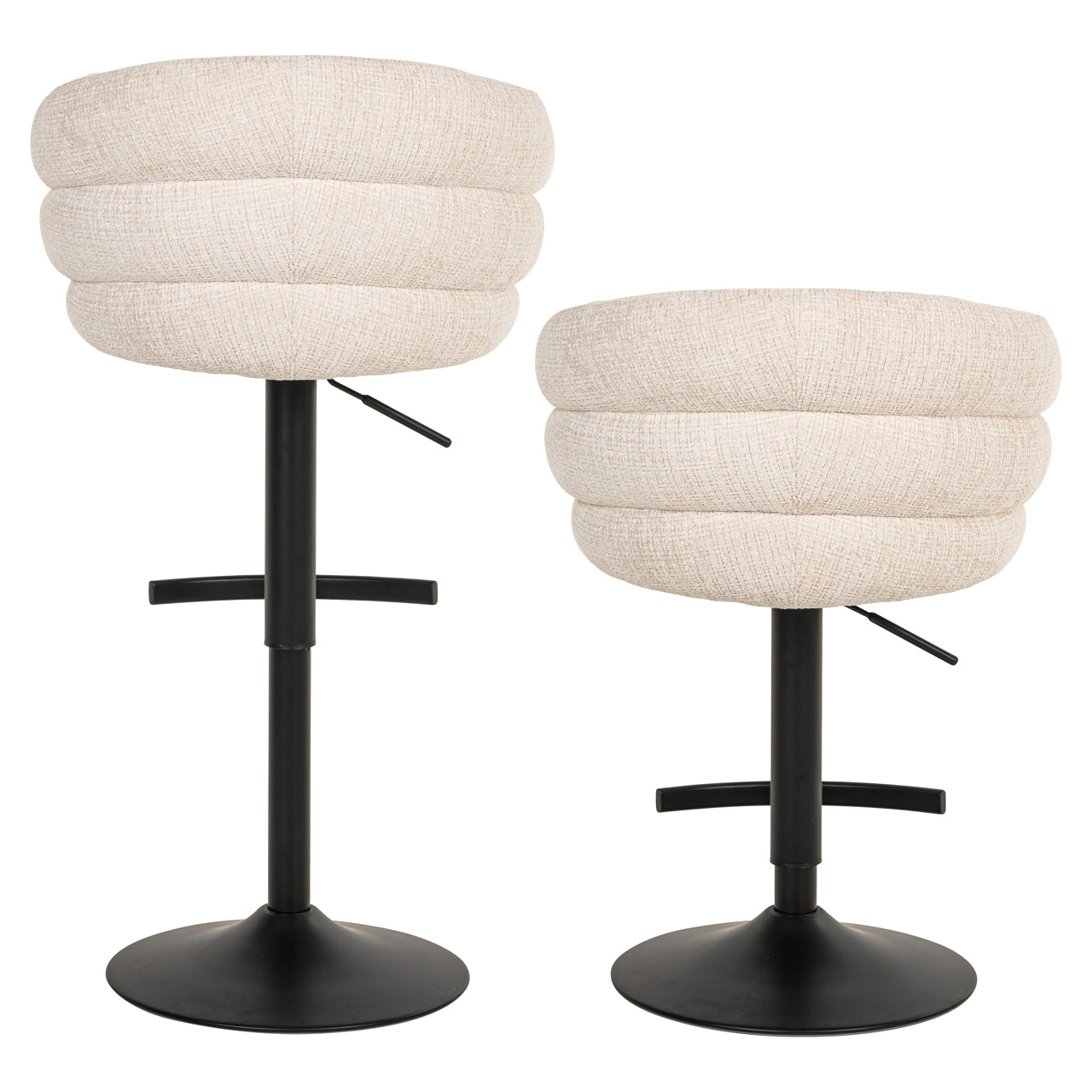 Richmond Möbel | Barhocker Nikki drehbar Feuerresistent | Niagara-beige
