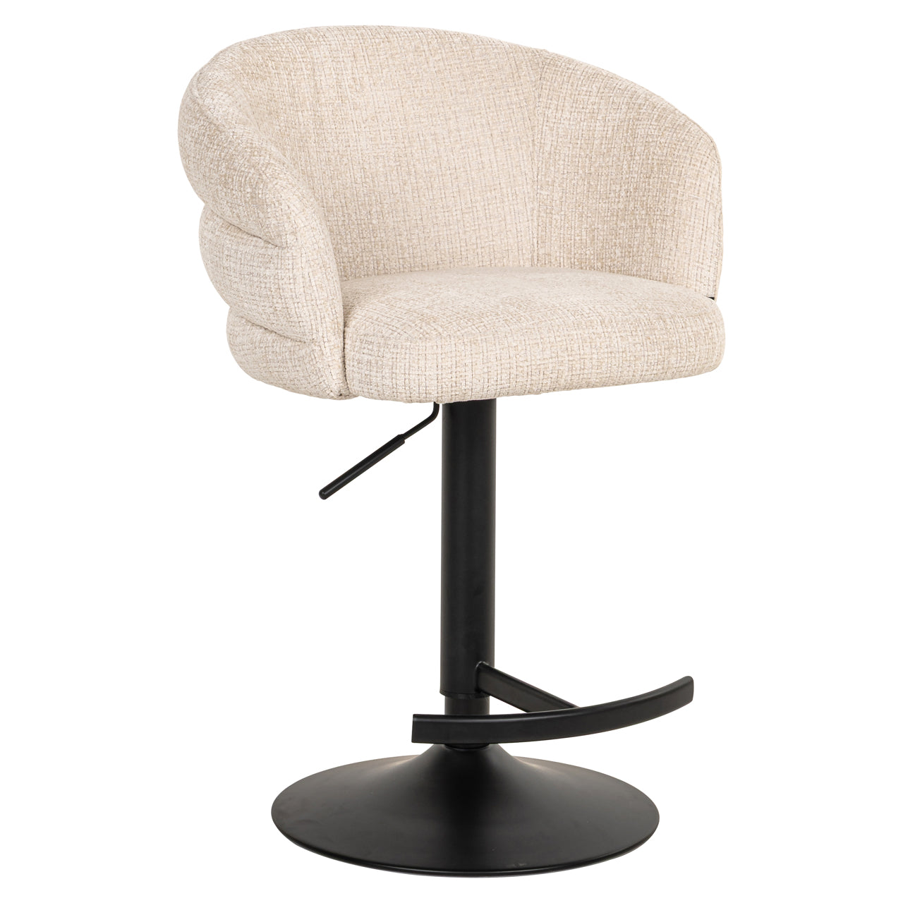 Richmond Möbel | Barhocker Nikki drehbar Feuerresistent | Niagara-beige