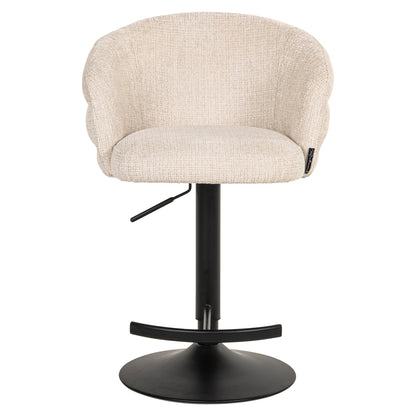 Richmond Möbel | Barhocker Nikki drehbar Feuerresistent | Niagara-beige