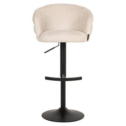 Richmond Möbel | Barhocker Nikki drehbar Feuerresistent | Niagara-beige