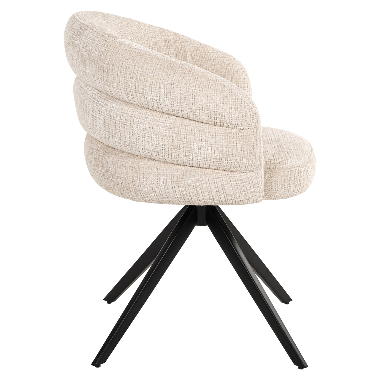 Richmond Möbel | Esszimmerstuhl Serenity drehbar Feuerresistent | Niagara-beige
