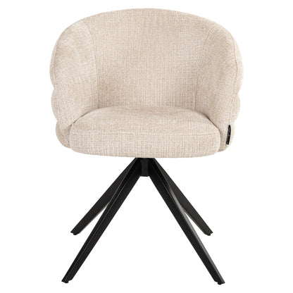 Richmond Möbel | Esszimmerstuhl Serenity drehbar Feuerresistent | Niagara-beige