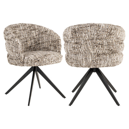 Richmond Möbel | Esszimmerstuhl Serenity drehbar Feuerresistent | Niagara-beige