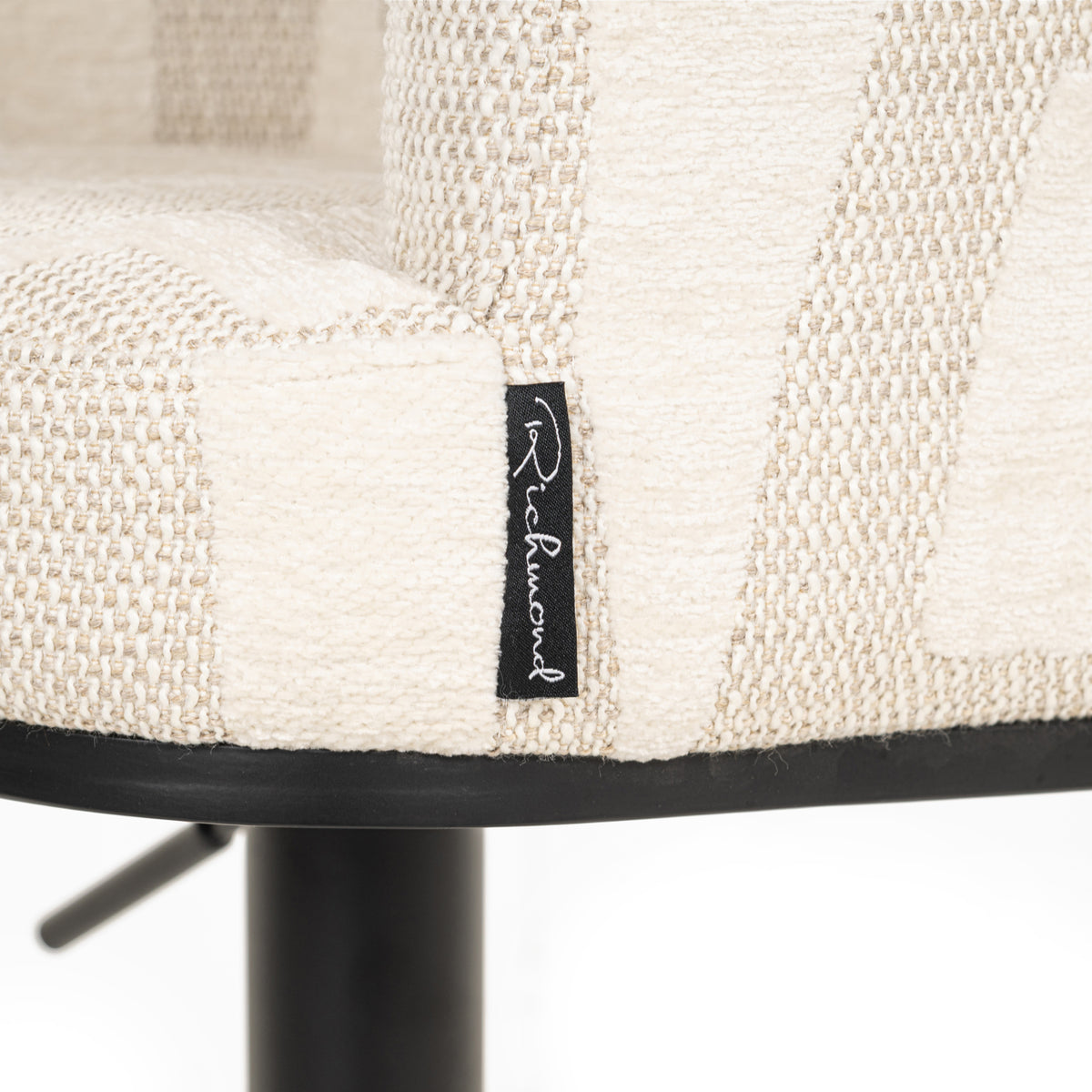 Richmond Möbel Barhocker Cheyenne drehbar beige graffic | 213368
