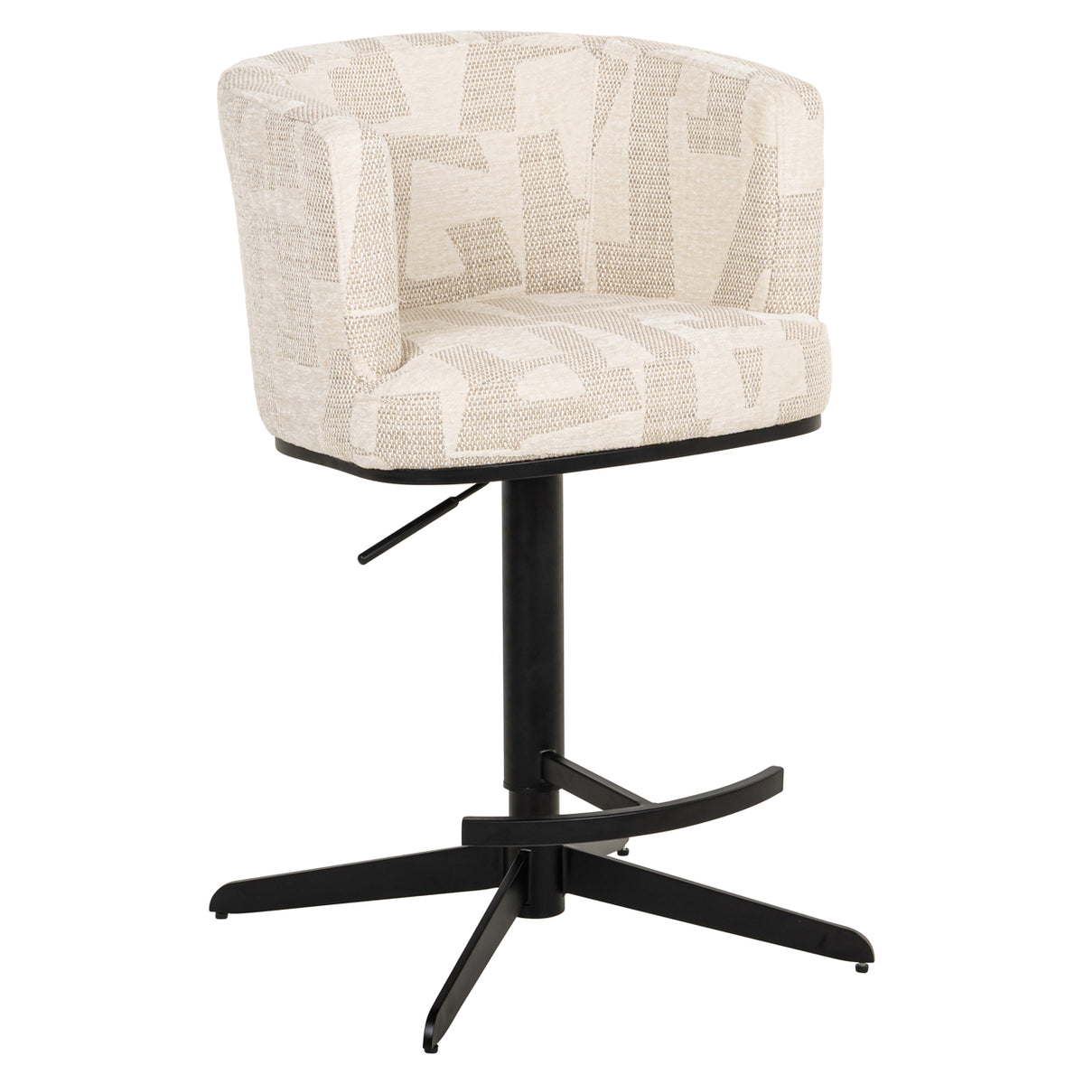 Richmond Möbel Barhocker Cheyenne drehbar beige graffic | 213368