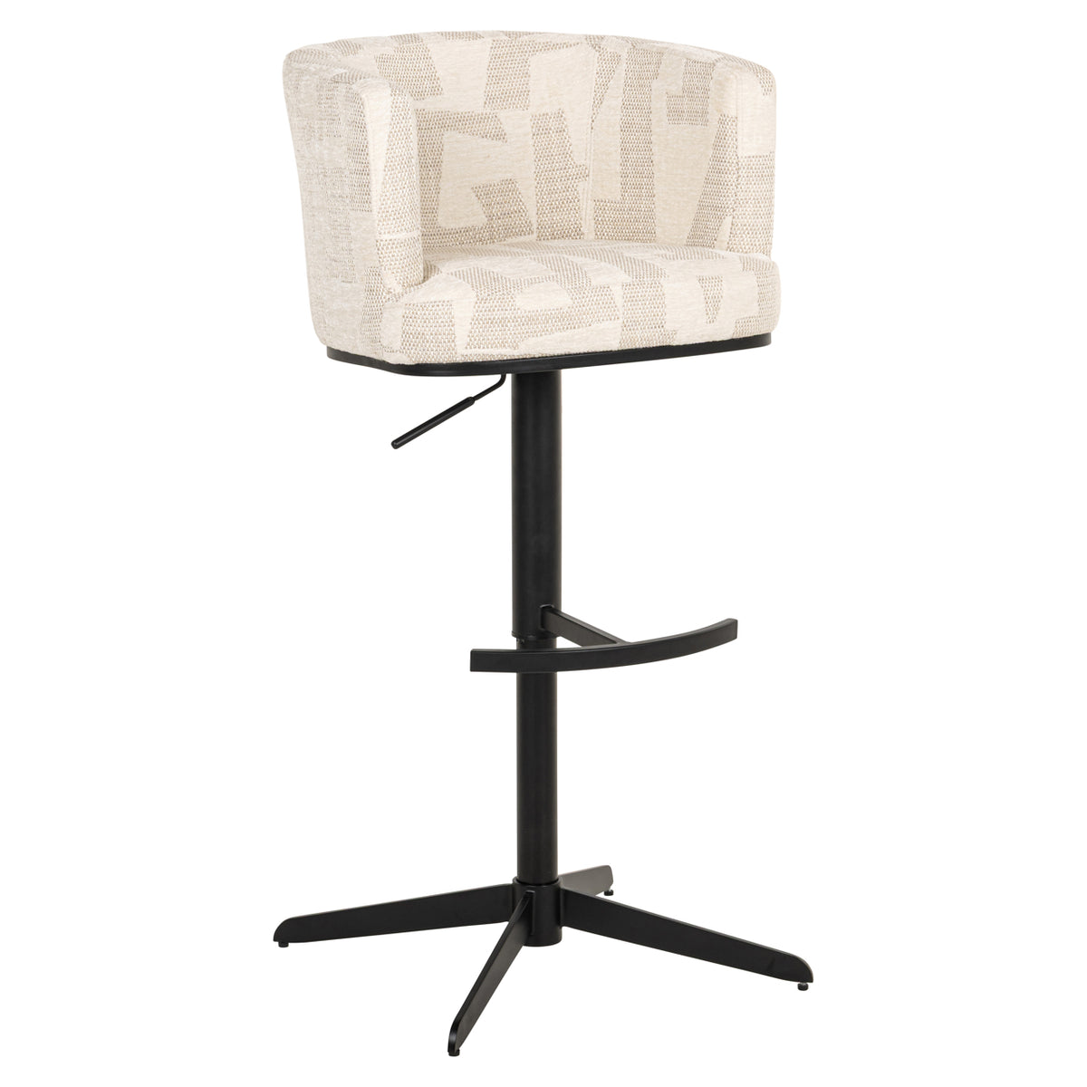 Richmond Möbel Barhocker Cheyenne drehbar beige graffic | 213368