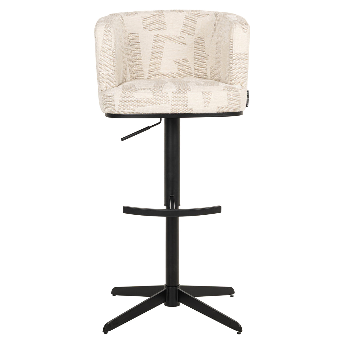 Richmond Möbel Barhocker Cheyenne drehbar beige graffic | 213368
