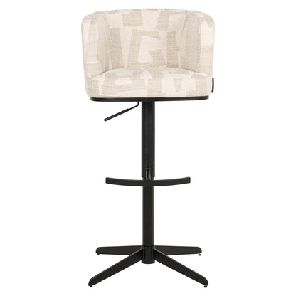 Richmond Möbel Barhocker Cheyenne drehbar beige graffic | 213368