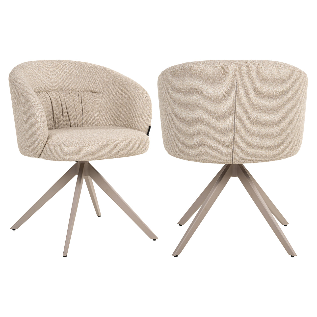 Richmond Möbel | Esszimmerstuhl Olivia drehbar | Natural-miami