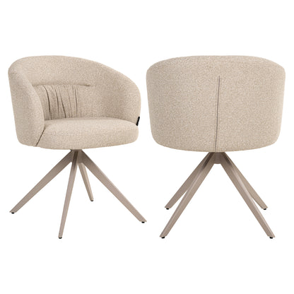Richmond Möbel | Esszimmerstuhl Olivia drehbar | Natural-miami
