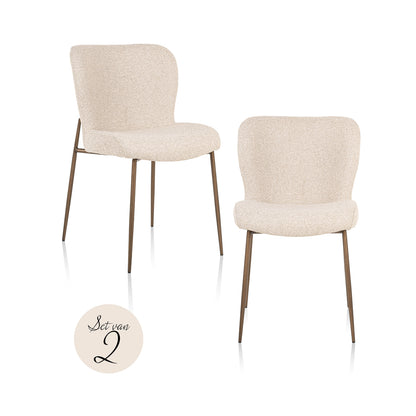 Richmond Möbel | Esszimmerstuhl Odarby (Set von 2) | Cognac-fusion