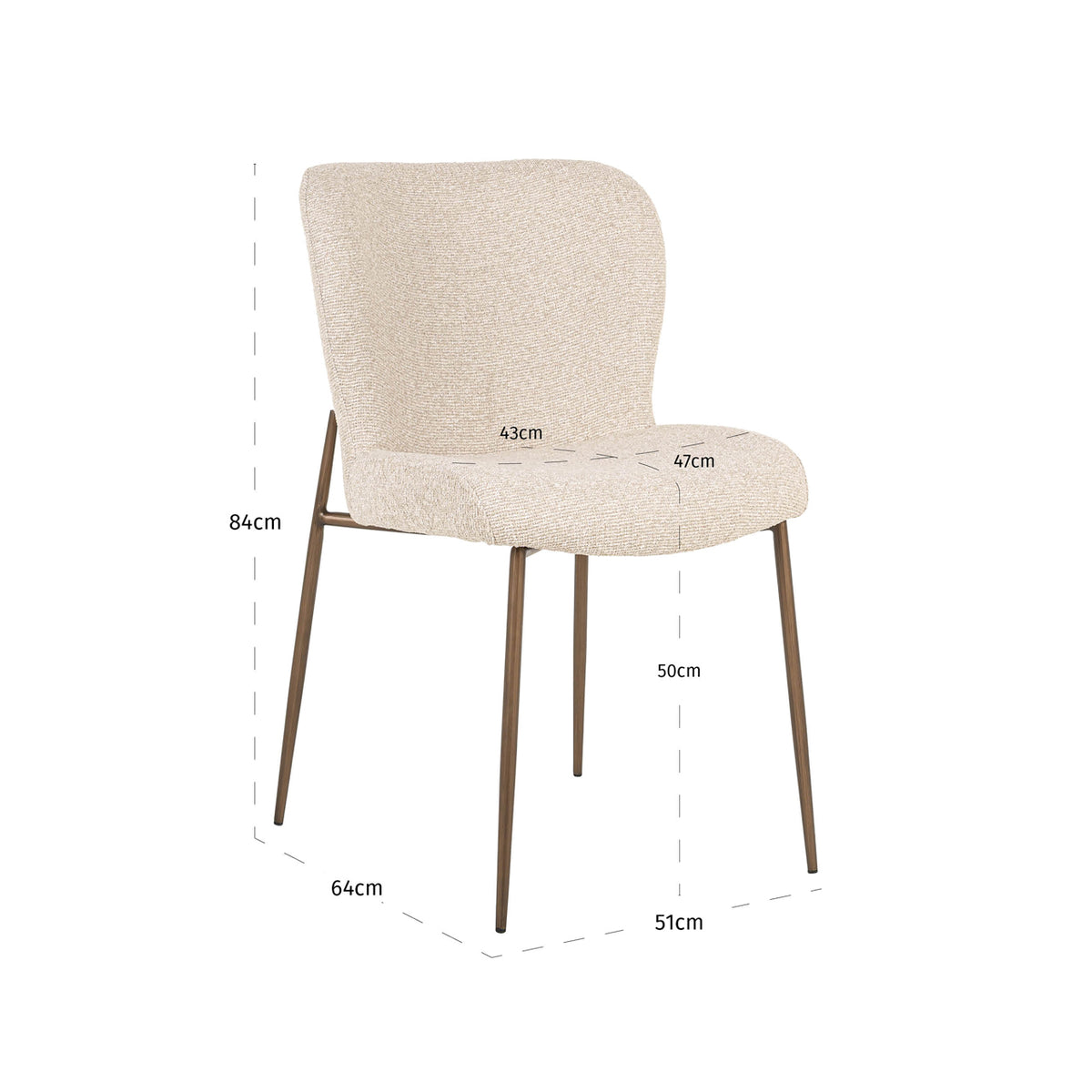Richmond Möbel Esszimmerstuhl Odarby (Set von 2) biscotti | 213564