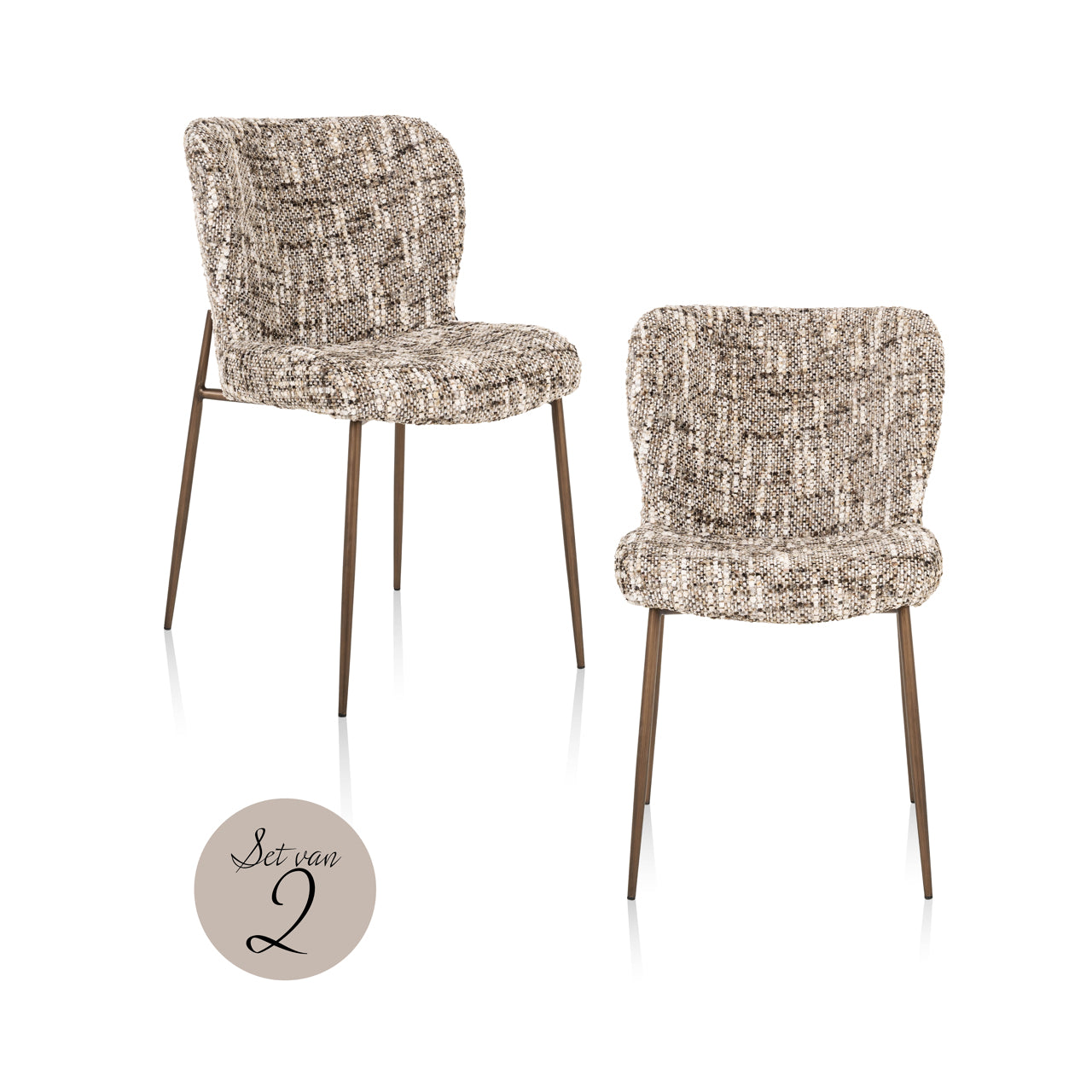 Richmond Möbel | Esszimmerstuhl Odarby (Set von 2) | Cognac-fusion