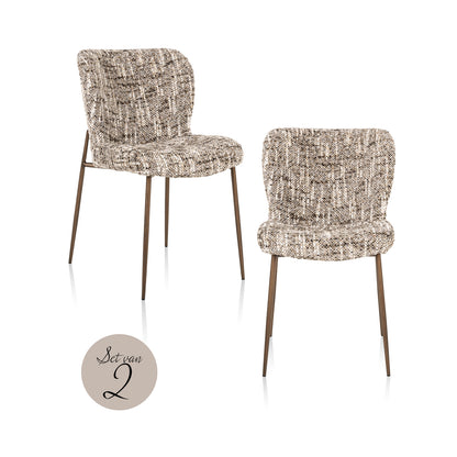 Richmond Möbel | Esszimmerstuhl Odarby (Set von 2) | Cognac-fusion