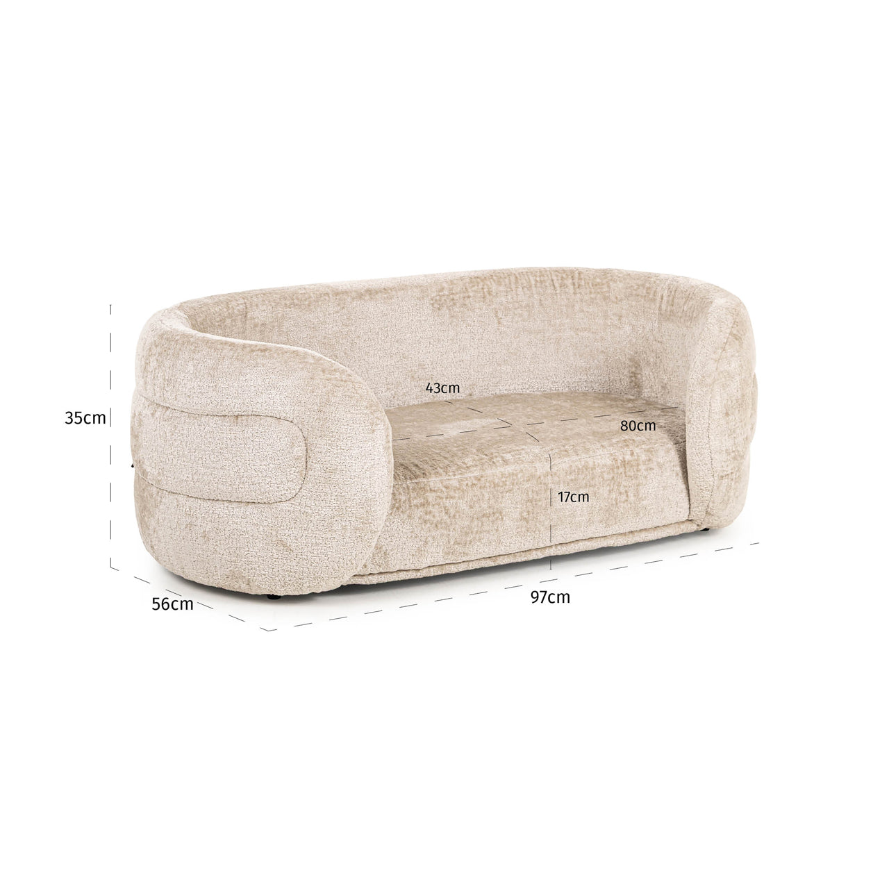 Richmond Möbel | Hundebett Bingo | Clay-chenille