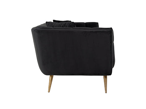 Richmond Möbel | Sofa Huxley aus Samt | Anthrazit