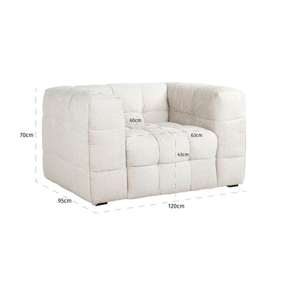 Richmond Möbel | Lounge Stuhl Merrol Feuerresistent | Cream-fusion