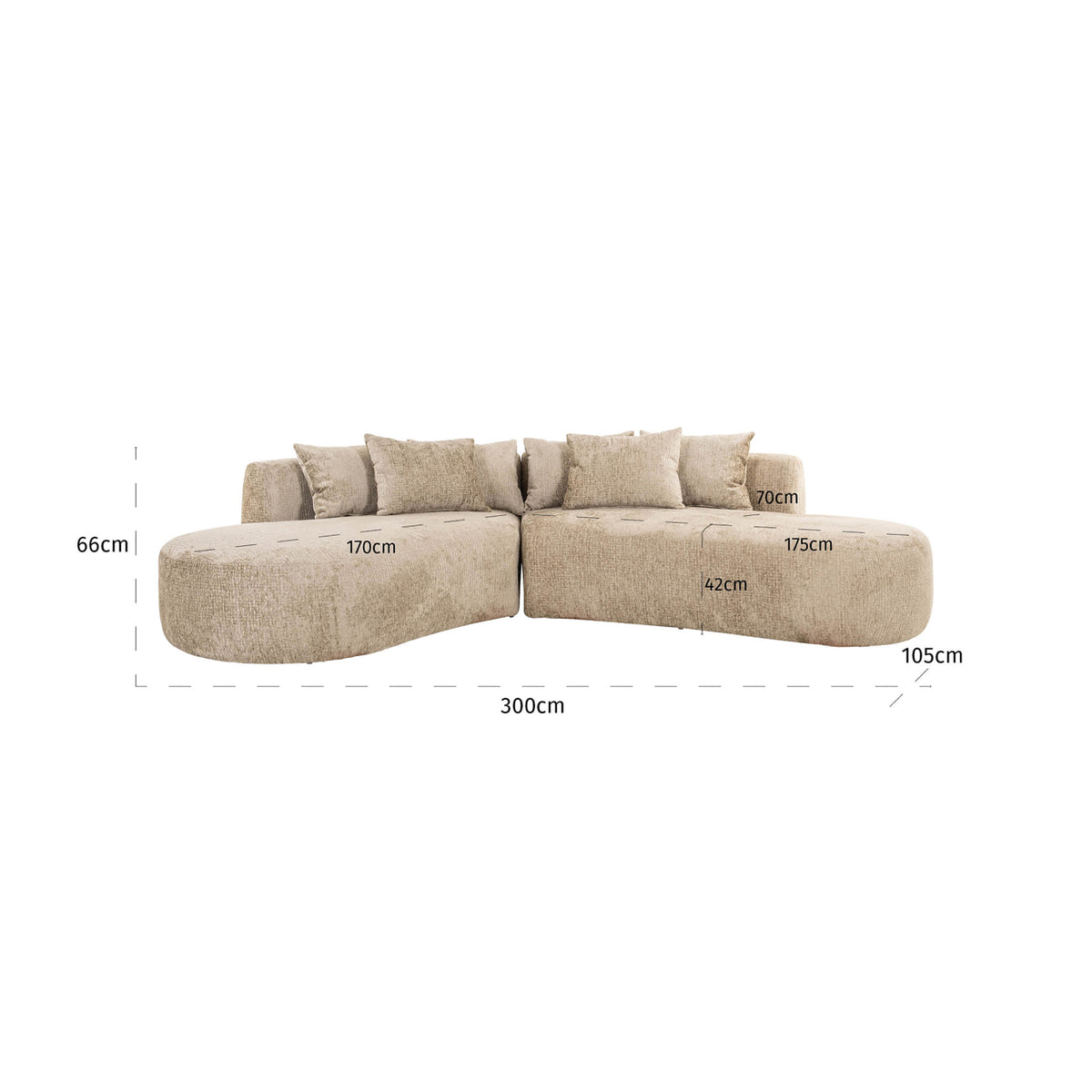 Richmond Möbel Sofa Cassie desert fusion | 212930