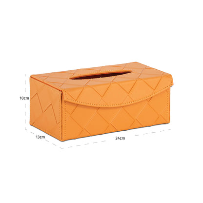 Richmond Möbel | Dekoratives Objekt Molly tissue box | Orange