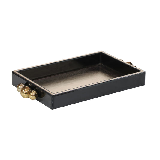 Richmond Möbel Tablett Liv black/gold | 210966