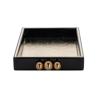 Richmond Möbel | Tablett Liv | Black-gold