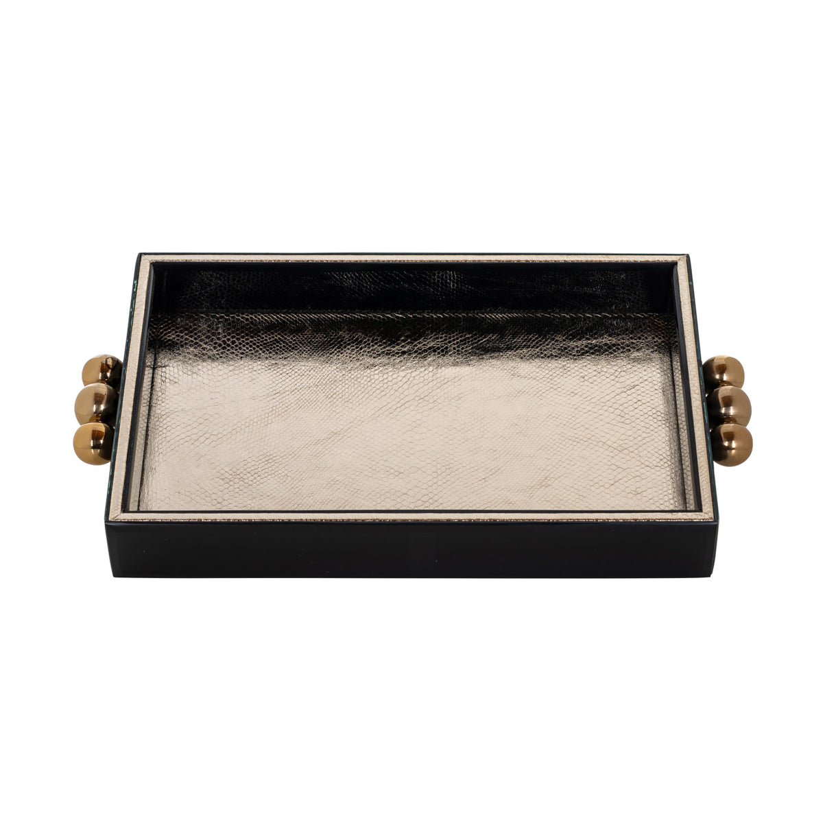 Richmond Möbel Tablett Liv black/gold | 210966