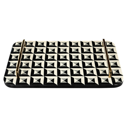 Richmond Möbel | Tablett Birte | Black-white