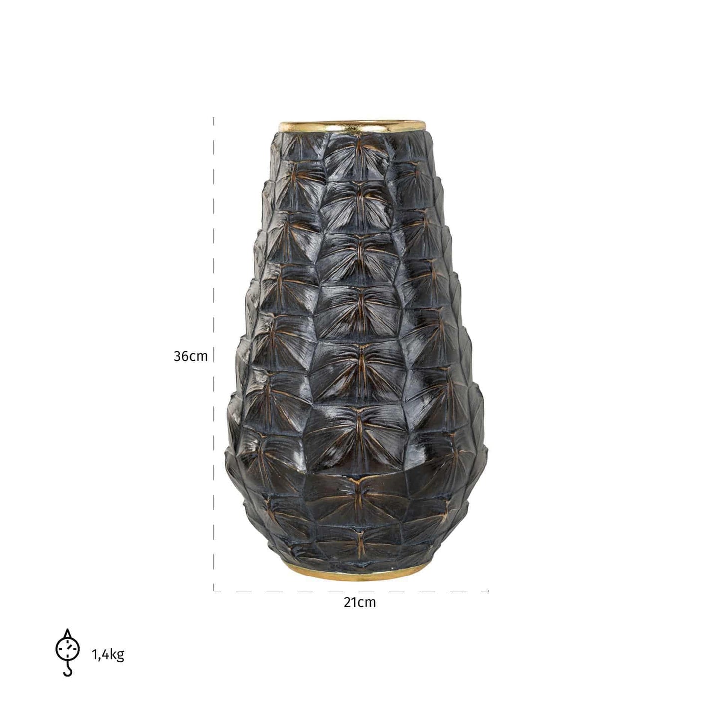 Richmond Möbel | Vase Yuna | Braun