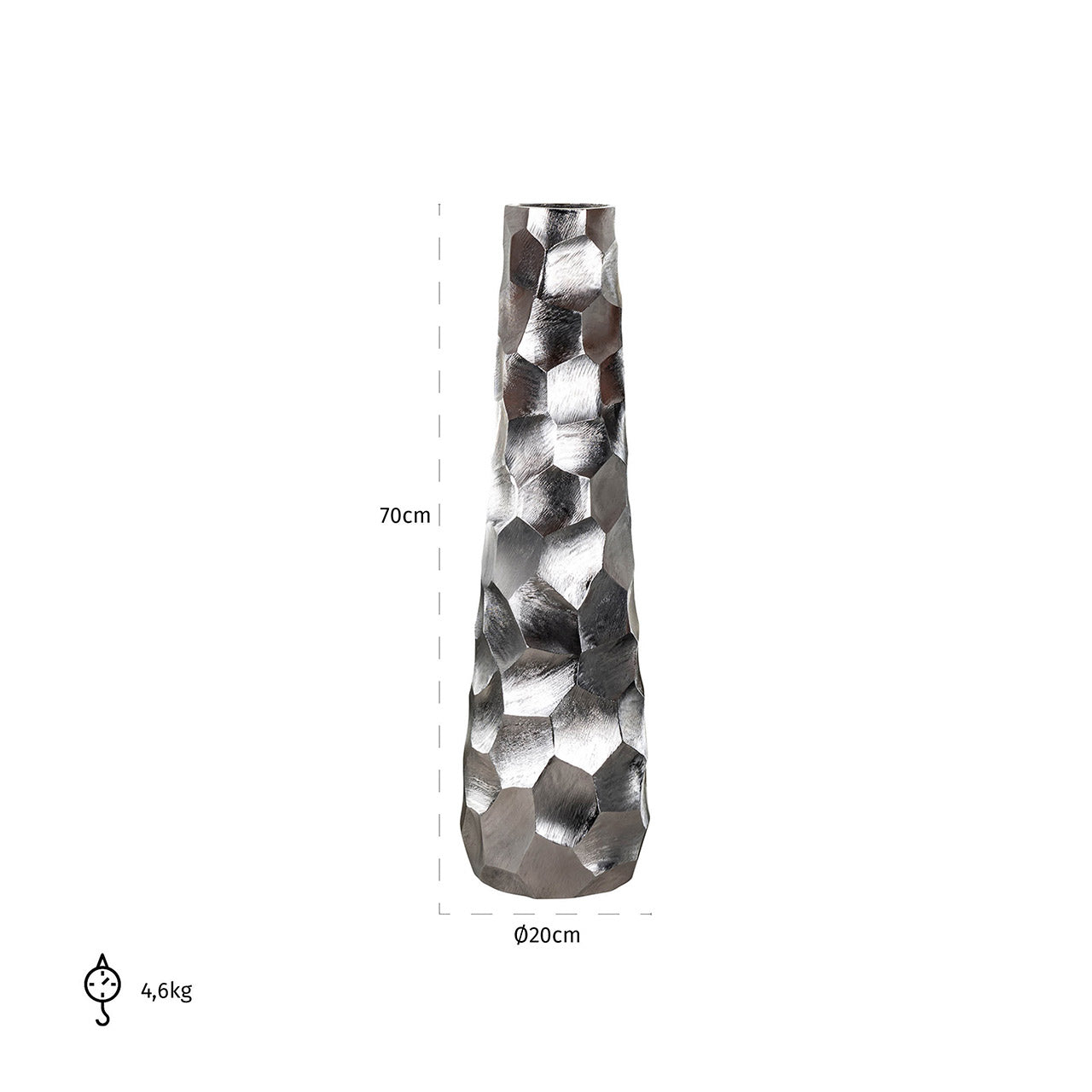 Richmond Möbel | Vase Callisto | Silber