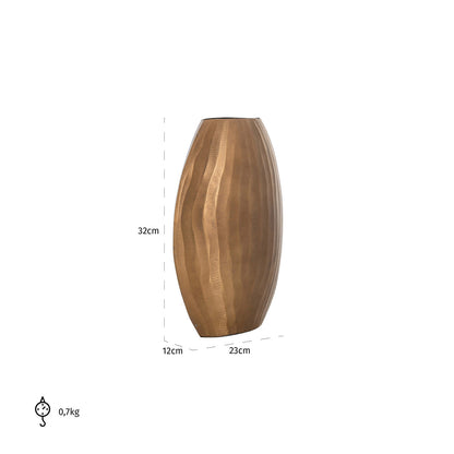 Richmond Möbel | Vase Elize | Brushed gold