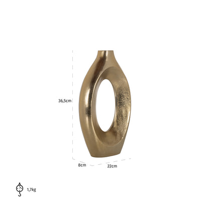 Richmond Möbel | Vase Alma | Brushed-gold
