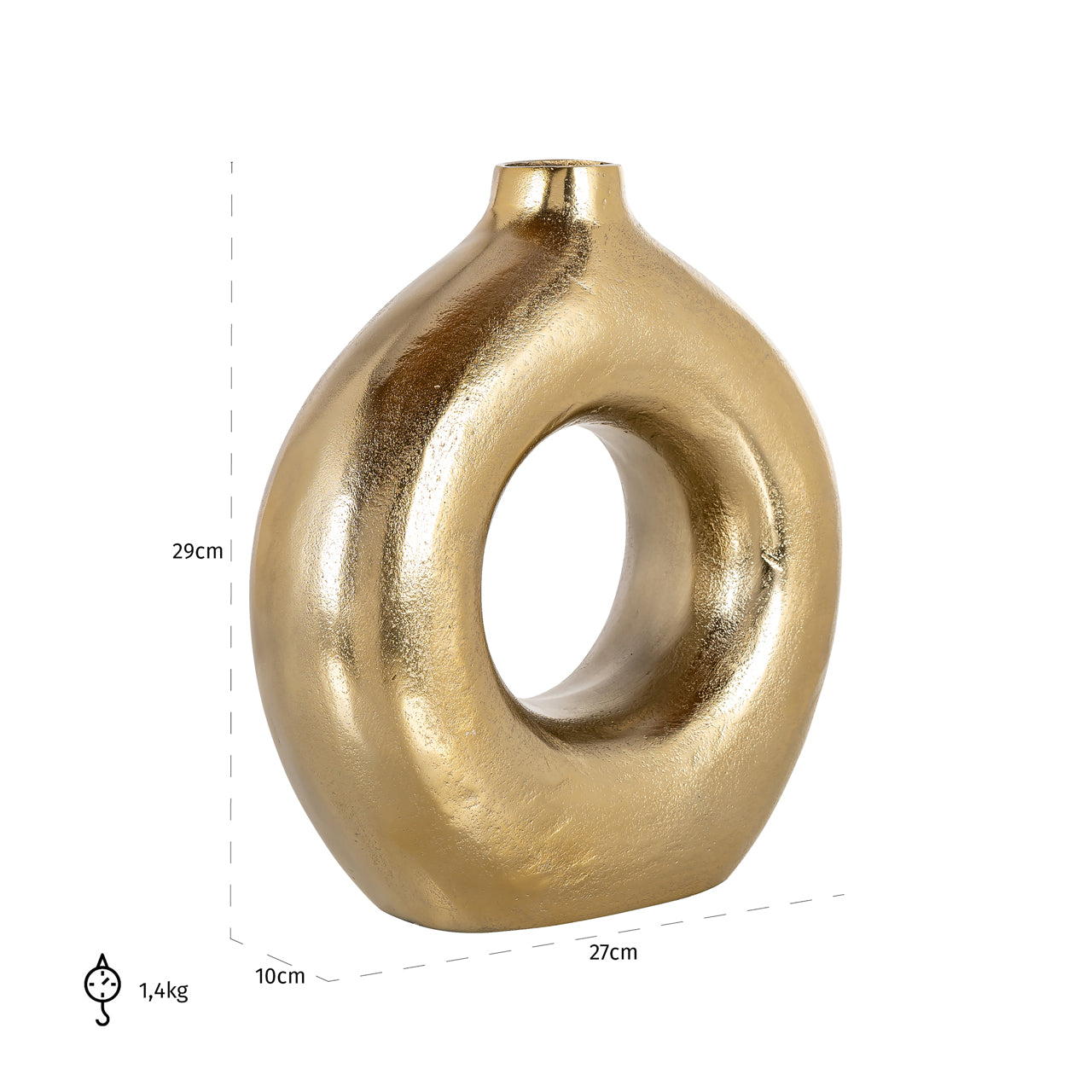 Richmond Möbel | Vase Felicia | Gold