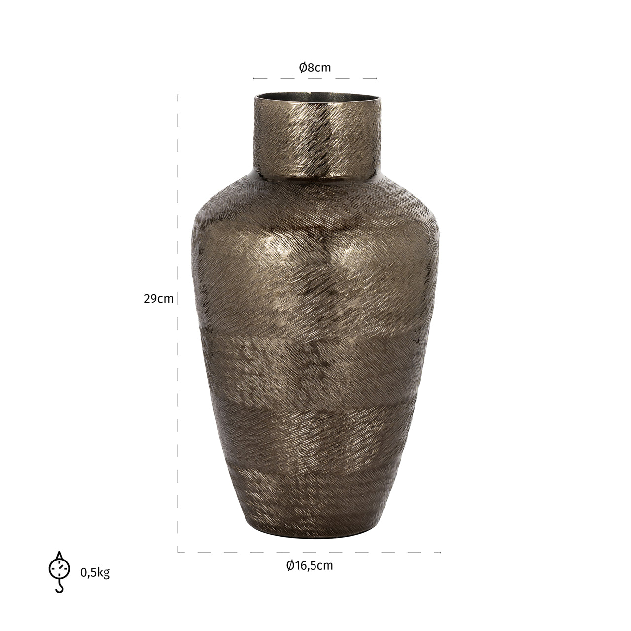 Richmond Möbel | Vase Joah | Smoke