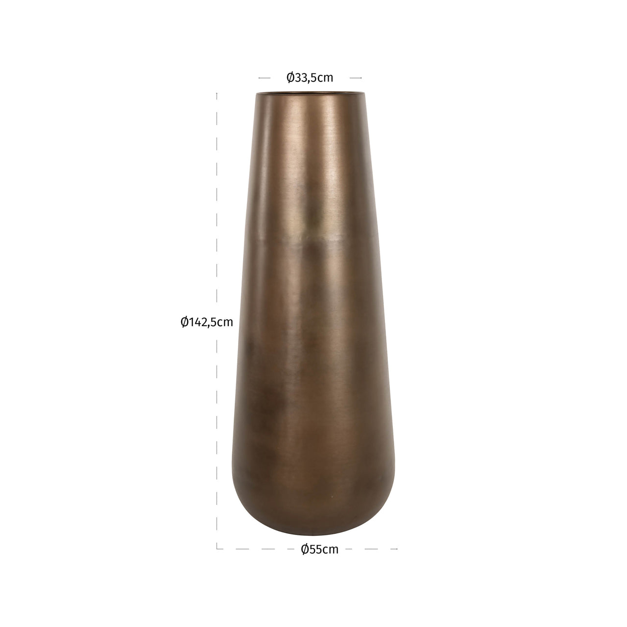 Richmond Möbel | Vase Kenza | Brass-antique