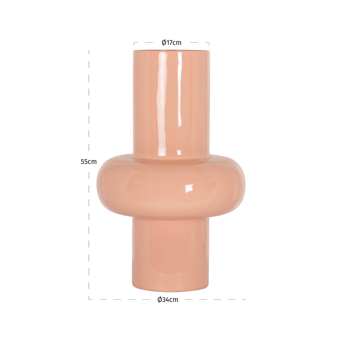 Richmond Möbel Vase Alison salmon | 213704