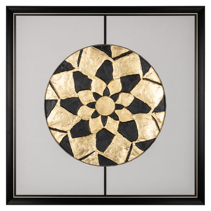 Richmond Möbel | Wandkunst Sun | Black-gold