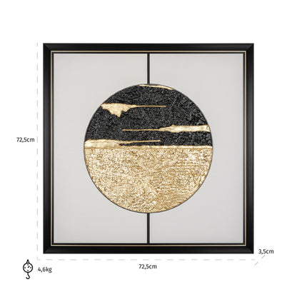 Richmond Möbel | Wandkunst Moon | Black-gold