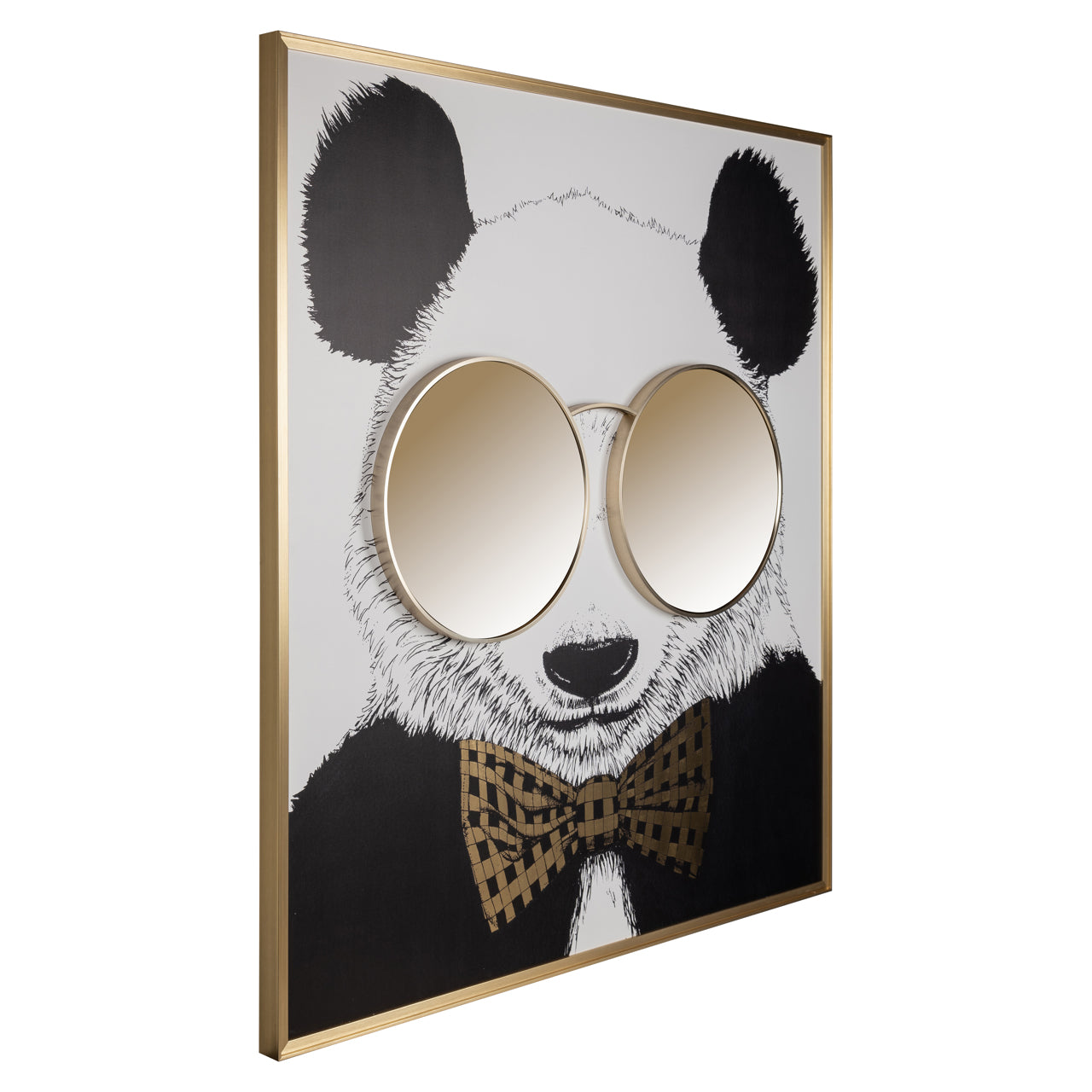 Richmond Möbel | Wandkunst Panda | Black-gold
