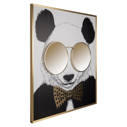 Richmond Möbel | Wandkunst Panda | Black-gold