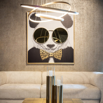 Richmond Möbel | Wandkunst Panda | Black-gold