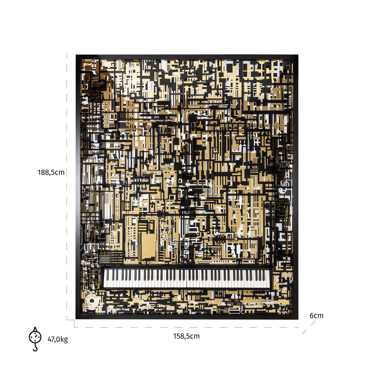 Richmond Möbel | Wandkunst Wibi | Black-gold