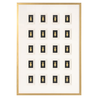 Richmond Möbel | Wandkunst Bear | Black-gold