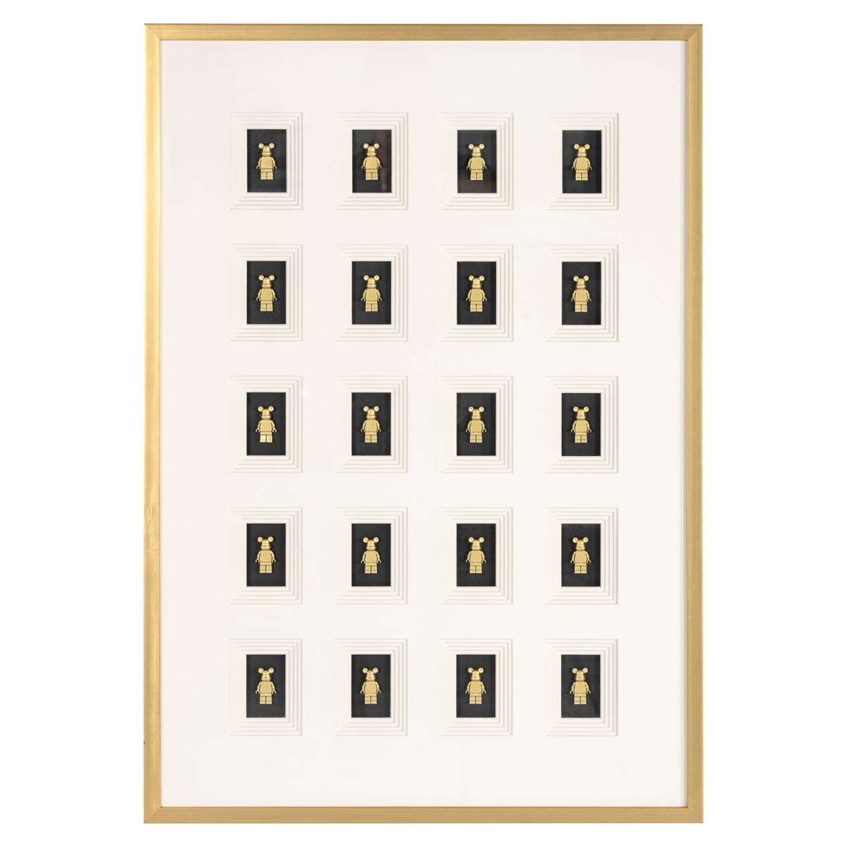 Richmond Möbel Wandkunst Bear black/gold | 212632