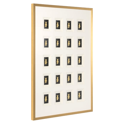 Richmond Möbel | Wandkunst Bear | Black-gold