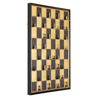 Richmond Möbel | Wandkunst Nala | Black-gold
