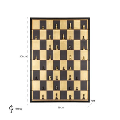 Richmond Möbel | Wandkunst Nala | Black-gold