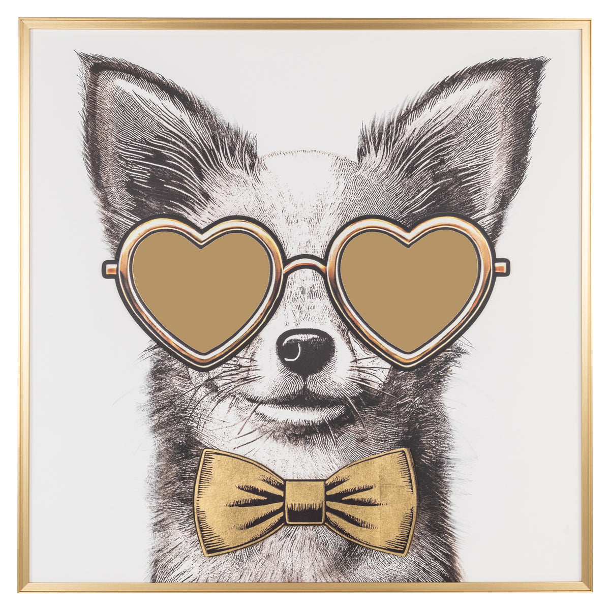 Richmond Möbel Wandkunst Bodhy black/gold | 213676